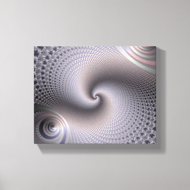Toile Spirales sans fin - Art Fractal (Recto)
