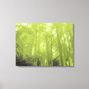 Toile Spirit of the tree green teinte triptyque imprimé