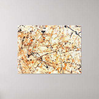 Toile SPLATTER COLORÉ XII - Peinture d'action -Abstrait-