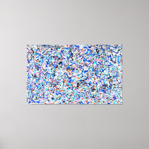 Toile SPLATTER XVI COLORÉ - Peinture d'action -Abstrait-