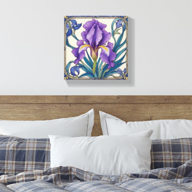 Toile Splendeur d'iris pourpre (Insitu(Chambre))