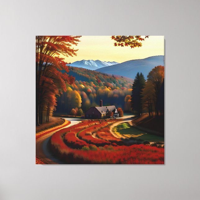 Toile Splendor Automne Vue Paysage 2 (Recto)