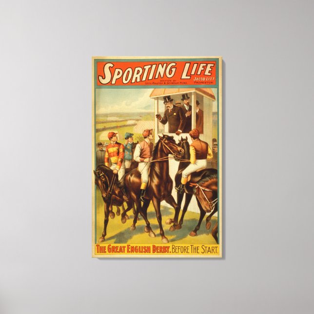Toile Sporting Life - The Great English Derby Theatre (Recto)