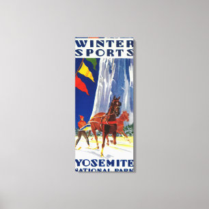 Toile Sports d'hiver chez Yosemite PosterYosemite, CA