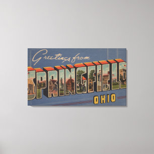 Toile Springfield, Ohio - grandes scènes de lettre