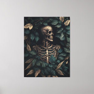 Toile Squelette en Plante