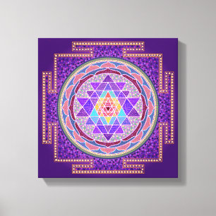 Toile Sri pourpre Yantra