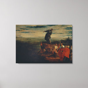 Toile St. Anthony Preaching to the Fish, c.1580