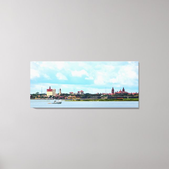 Toile St. Augustine, Floride Vue sur le fleuve (Recto)