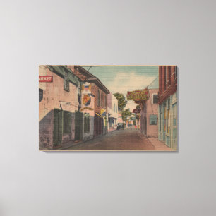 Toile St. Augustine, Floride - Vue sur St. George St.