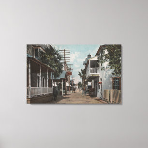 Toile St. Augustine, Floride - Vue sur St. George St. 2