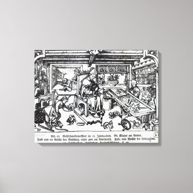 Toile St. Eligius comme orfèvre dans son atelier (Recto)