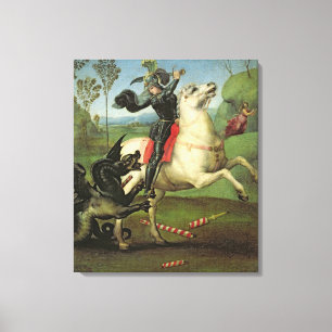 Toile St George luttant avec le dragon