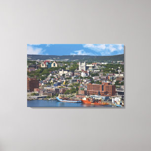 Toile St. John's, Terre-Neuve, Canada, le littoral