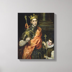 Toile St Louis et sa page, c.1585-90