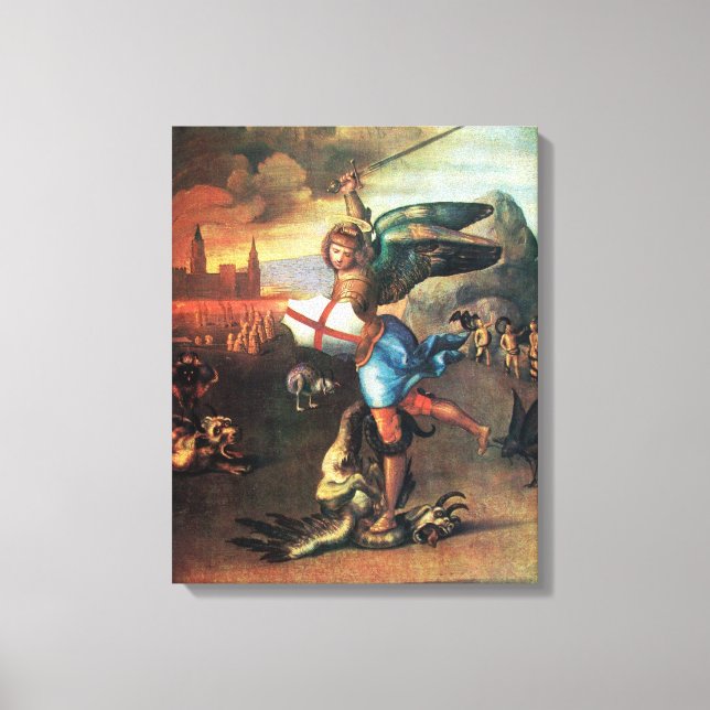 Toile St MICHAEL ET LE DRAGON (Recto)