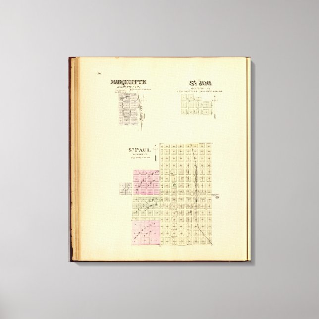 Toile St. Paul, Marquette et St. Joe, Nebraska (Recto)