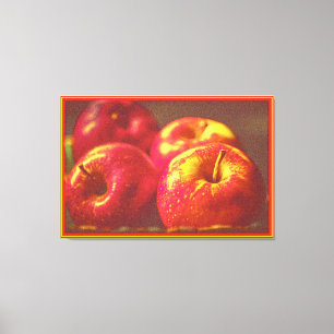 Toile "Stack of Red Apples Fruit" Photo mignonne. Comman
