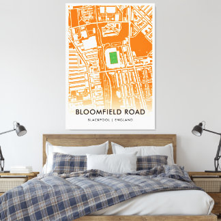 Toile Stade Bloomfield Road à Blackpool, Angleterre