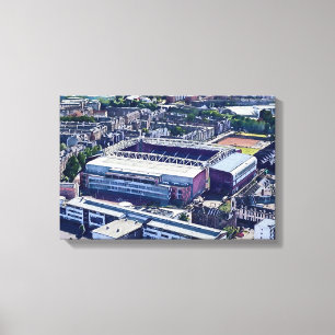 Toile Stade de Tynecastle Édimbourg Art Aérien