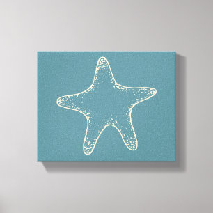 Toile Starfish Plage Océan Nautique Mur Canvas Art