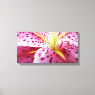 Toile Stargazer Lily brillant Magenta Floral