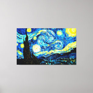 Toile Starry Night, célèbre peinture de Vincent van Go
