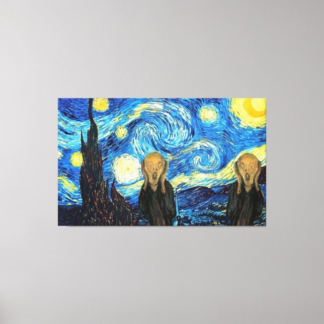 Toile Starry Night hurlant jumeaux (Recto)
