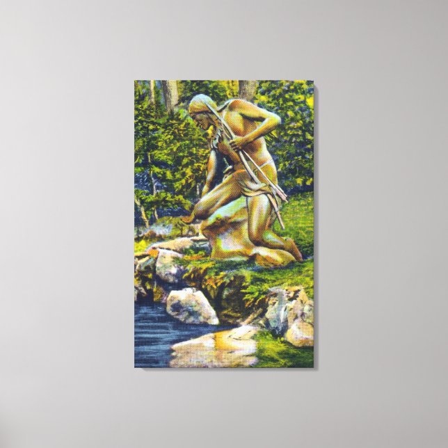 Toile State Park Statue indienne (Recto)