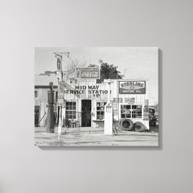 Toile Station-service Midway, 1939 (Recto)