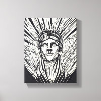 Statue de la Liberté Ligne Moderne Artistique
