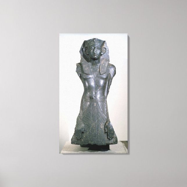 Toile Statue de Sesostris III à l'âge moyen (Recto)