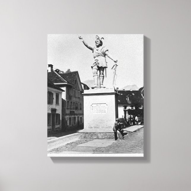 Toile Statue de William Tell, vers 1860-90 (Recto)