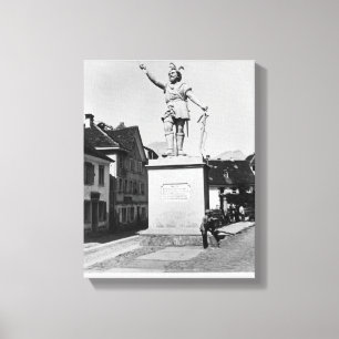 Toile Statue de William Tell, vers 1860-90