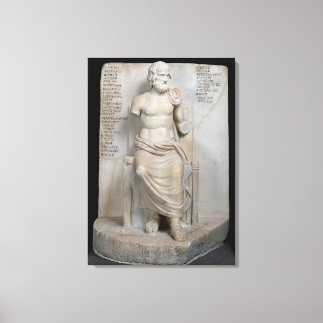 Toile Statue d'Euripides (Recto)