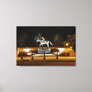 Toile Statue du Cheval Danseuse autochtone Saratoga Canv