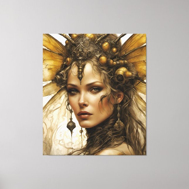Toile Steampunk Bee Insect Tapisserie femme (Recto)