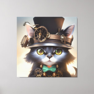 Toile Steampunk Kitten