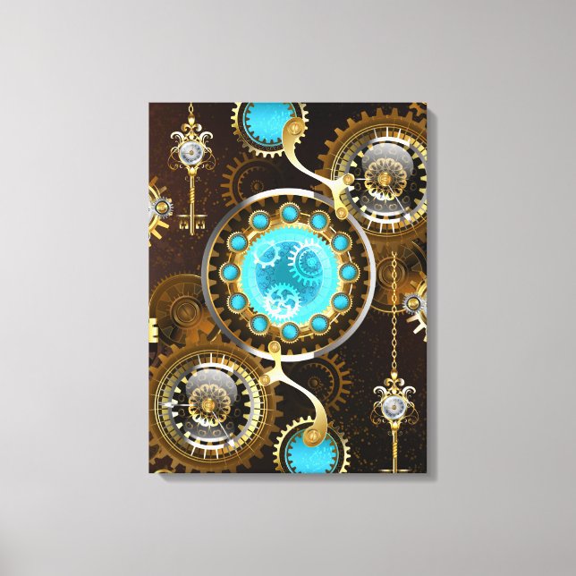 Toile Steampunk Rusty Background (Recto)