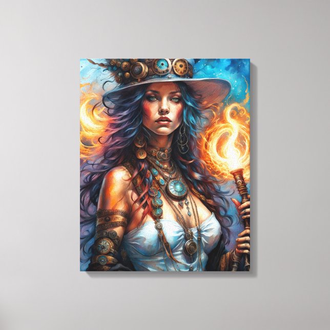 Toile Steampunk Voodoo Queen 1 (Recto)