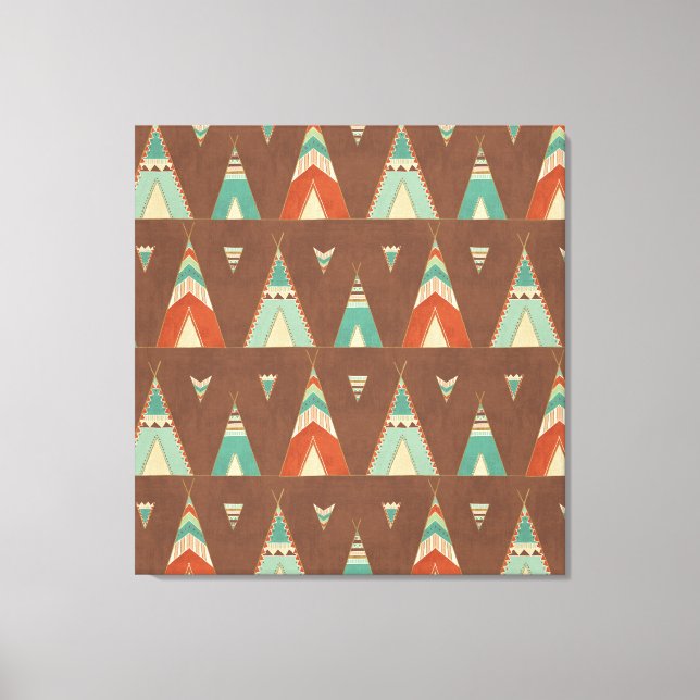 Toile Step de Southwest | Teal Teepee (Recto)