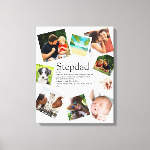 Toile Stepdad personnalisé Définition Nom 9 Photo