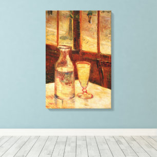 Toile Still Life with Absinthe par Vincent van Gogh