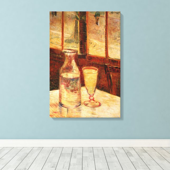 Toile Still Life with Absinthe par Vincent van Gogh (Insitu (Plancher de Bois))