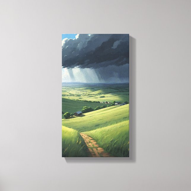 Toile Storm Europe Canvas Wall Art (Recto)