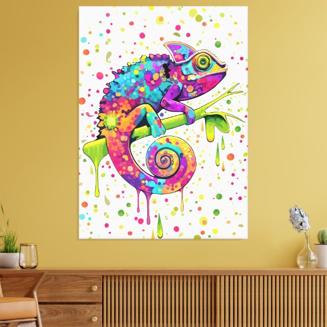 Toile Style d'aquarelle des teintures Chameleon (Insitu(Salon))