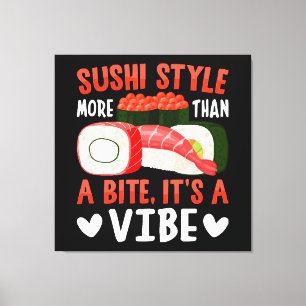 Toile Style de sushi plus qu'une bouchée