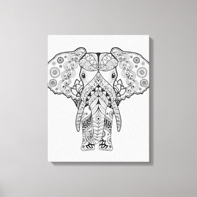Toile Style Elephant 6 (Recto)