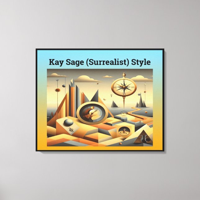 Toile Style Kay Sage (Surrealst) (Recto)
