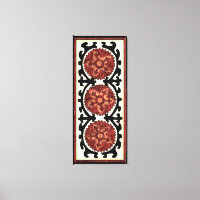 Style Suzani Motif Floral Décoratif